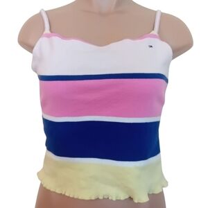 Tommy Hilfiger Women's Striped Tank Top‎ - Pink, Blue, Yellow